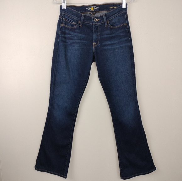 Lucky Brand Sophia Boot Cut Ankle Dark Wash Jeans Sz. 4/27 - Picture 4 of 13